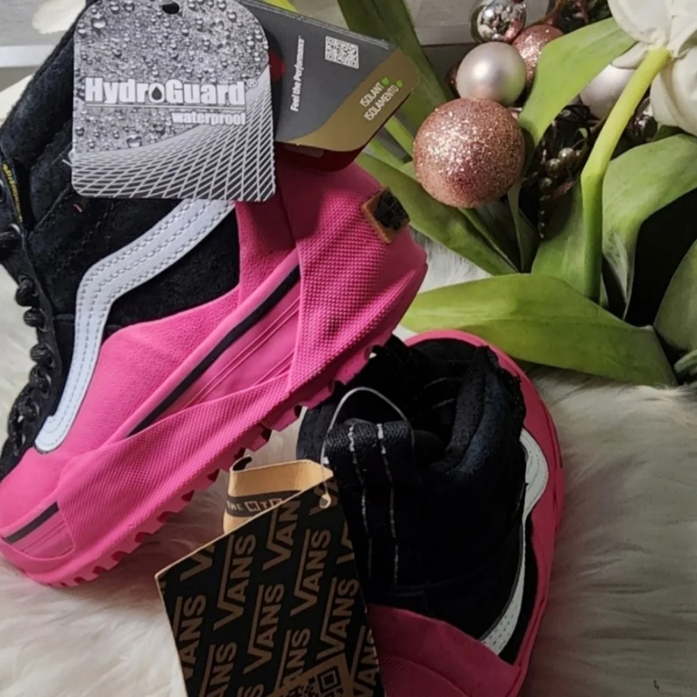Vans Sk8-Hi Dip MTE-2 Black Pink High Top Boots Sneakers Women New